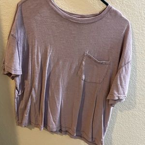 Purple Plain Shirt with Pocket